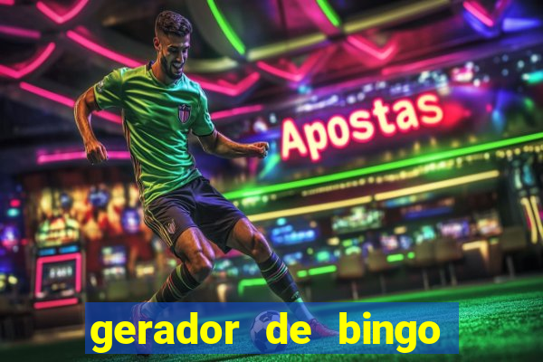 gerador de bingo cha de bebe